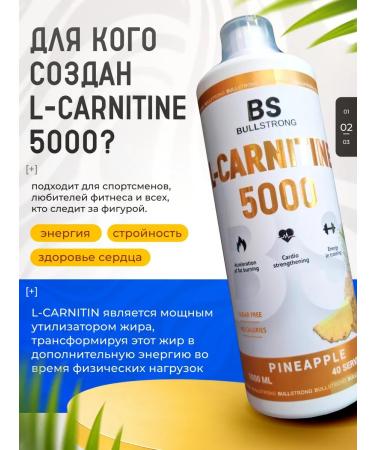 L-Carnitine 5000 (40 servings) pineapple - Buy Online on GoSupps.com