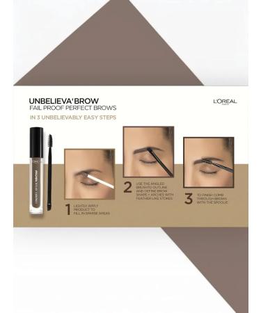 L'Or al Paris Persistent eyebrow gel Unbelieva Brow 108 Dark Brunette - Buy Online on GoSupps.com
