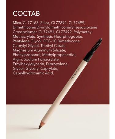 Brown eyebrow pencil with Taupe Shikstudio brush - Buy Online on GoSupps.com