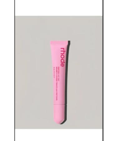Rhode Peptide shine with a moisturizing lip shimmer