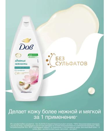 Dav Shower gel cream female pistachio and magnolia 250 ml - Buy Online on GoSupps.com