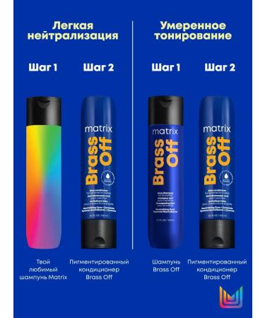 MATRIX Blue tint air conditioning for neutralization of Brass Off - Buy Online on GoSupps.com