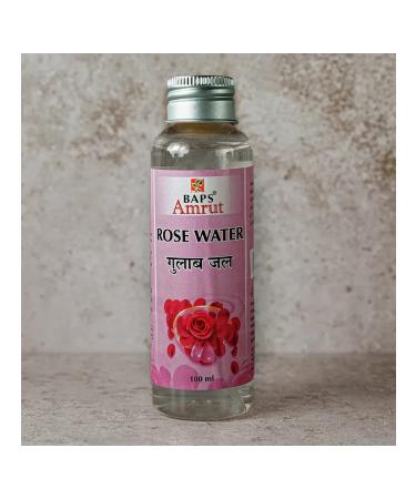 BAPS AMRUT Rose water facial toner hydrolate (Rose Water) 100 ml 1 pc. - Buy Online on GoSupps.com