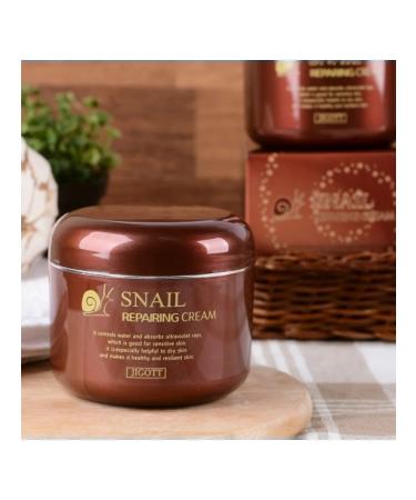 Jigott The cream restores for the face with mucin snails 100 ml - Buy Online on GoSupps.com
