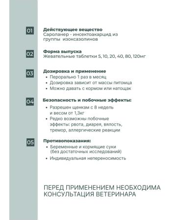 Zoetis 40 mg 3TAB USA Simeparika for dogs 10-20 kg from tick fleas - Buy Online on GoSupps.com