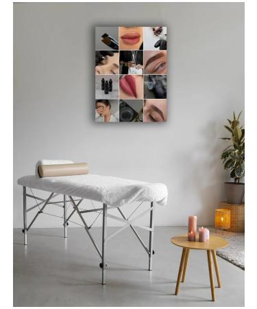 BloomHym Poster beauty eyebrows eyelashes lip permanent (10) 50x70 - Buy Online on GoSupps.com