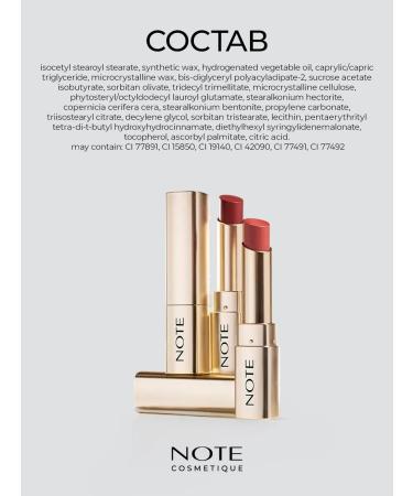 NOTE Cosmetics Velvet lipstick Iconic Matte 102 SoulMate - Buy Online on GoSupps.com