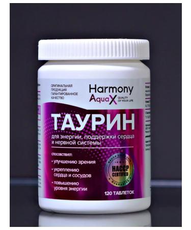 HarmonyAquaX Taurin 1000 mg vitamins for energy for the heart and blood vessels - Buy Online on GoSupps.com