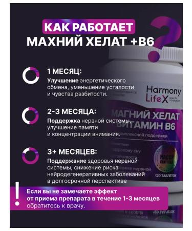 HarmonyAquaX Magnesium B6 Helat bisglicinate sedative from stress - Buy Online on GoSupps.com
