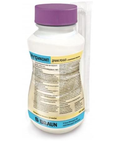 NUTRICOMP Drink Renal mixture liquid d Ent vanil 200ml 3 pcs - Buy Online on GoSupps.com