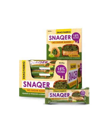 Snaq Fabriq A bar with a pistachio and crispy dough 50 g 30 pcs - Buy Online on GoSupps.com