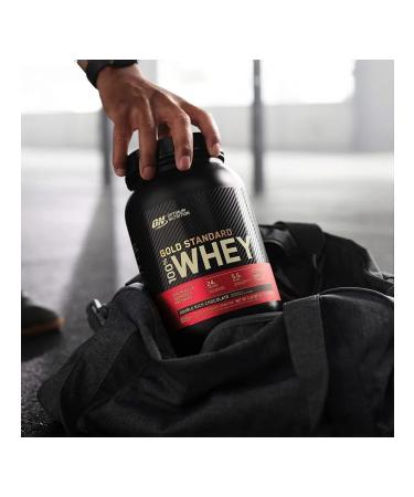 Optimum Nutrition Protein Gold Standard 100% Whey 2270 g - double chocolate - Buy Online on GoSupps.com