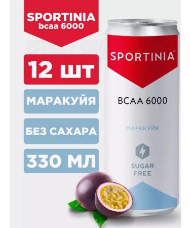 SPORTINIA VSAA 6000 Marakuya 0.33l.*12pcs without sugar