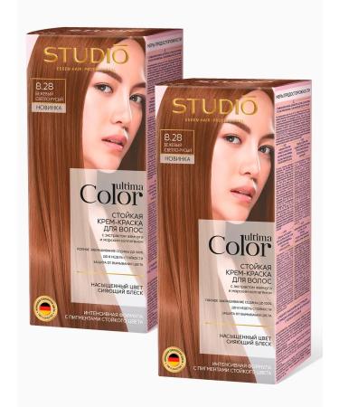 Essem Hair Studio Professional Hair dye Ultima 8.28 Beige light-blond 2 pcs