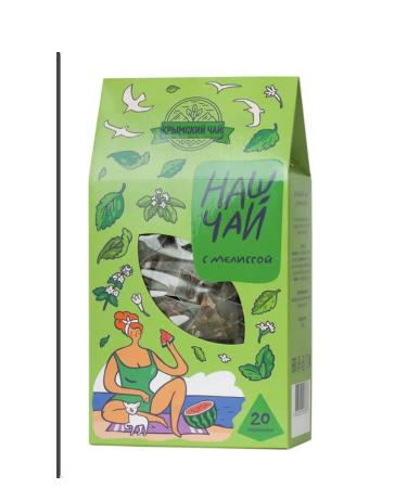 Herbs of the Crimean Mountains Natural tea with lemon balm our tea in pyramids 20 pcs 50 g