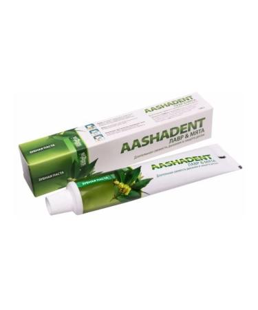 Aasha Herbals Toothpaste of laurel and mint Aathadent 100g 3 pcs - Buy Online on GoSupps.com