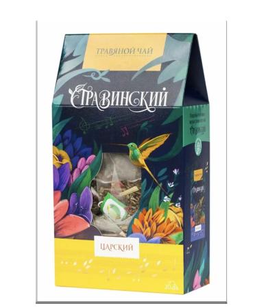 Herbs of the Crimean Mountains Herbal Tsarskoye Stravinsky tea in pyramids 20 pcs 50 g