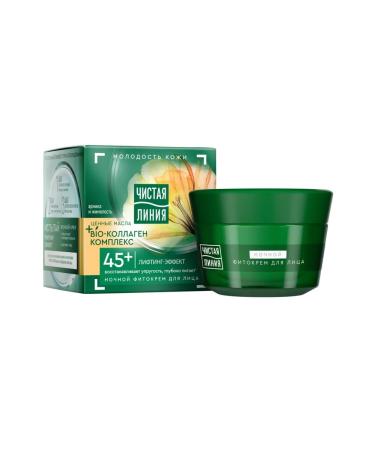 Clean line Fito-cream for the face night. 45 years old arnican bench