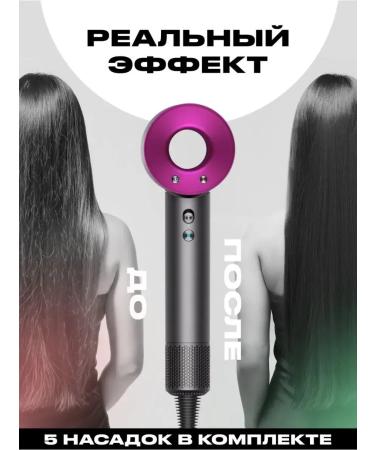Super hair dryer Feng for a professional hair with 5 nozzles and ionization - Buy Online on GoSupps.com