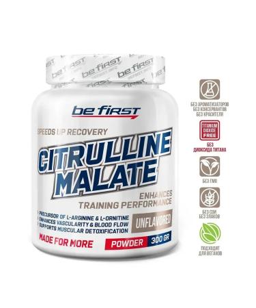 Be First CITRULLINE MALATE POWDER 300 G. - Citrullin - Buy Online on GoSupps.com