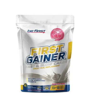 Be First First Gainer Fast & Slow Carbs 1000 g strawberries