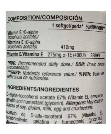 Quamtrax Nutrition Vitamin e vitamin E Tocopherol 60 capsules - Buy Online on GoSupps.com