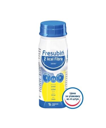 Fresubin Drink 2 kcal from food fiber with taste lemon 200ml - Buy Online on GoSupps.com