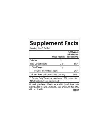 Carlson Labs Carlson Children's Calcium 60 chewing tablets. Vanilla - Buy Online on GoSupps.com