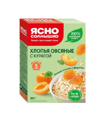 Clear Sunny Oatmeal flakes with dried apricots 300g 8 pcs - Buy Online on GoSupps.com