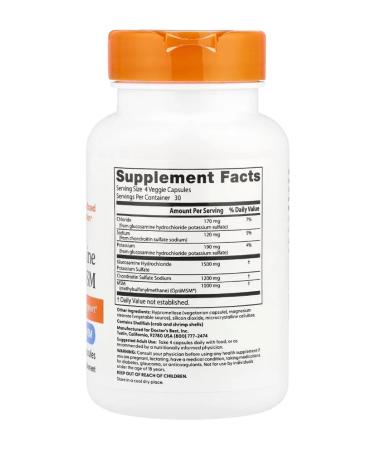 Doctor's Best Glucosamine chondroitin MSM for joints and ligaments 120 caps - Buy Online on GoSupps.com