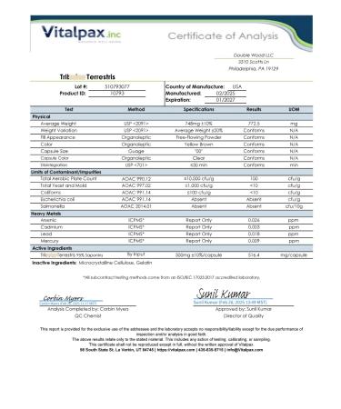Double Wood Supplements Saponin Male Health 1000 mg 210 capsules - Buy Online on GoSupps.com