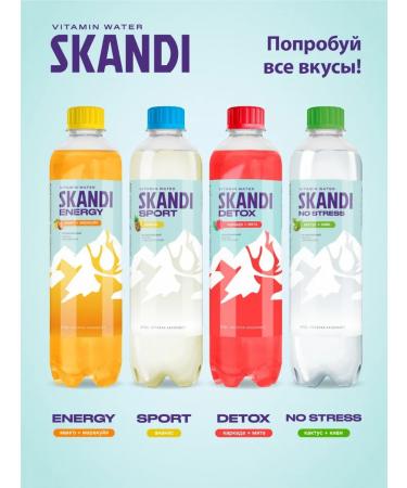 Niagara Premium Drink for weight loss Skandi "Detox" 12 pcs x 0.5 l - Buy Online on GoSupps.com