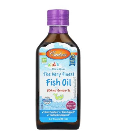 Carlson Children's fish oil natural berries 800 mg 200 ml