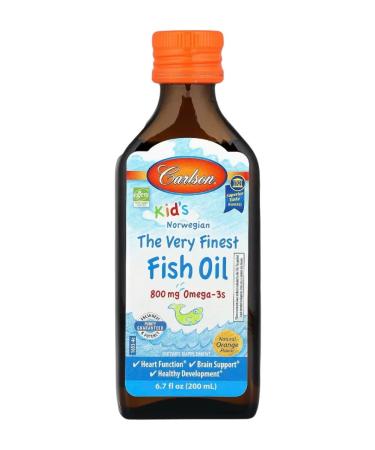 Carlson Children's fish oil natural orange 800 mg 200 ml