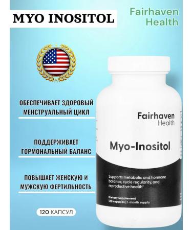 Fairhaven Health Myo Inositol for women and men 120 capsules