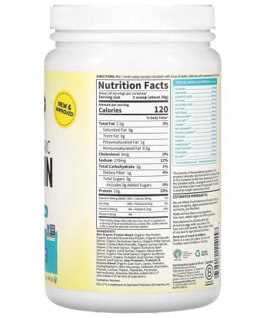 Garden of Life RAW Organic Plant protein without taste 560 g - Buy Online on GoSupps.com