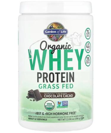 Garden of Life Organic whey protein chocolate 396 g - Buy Online on GoSupps.com