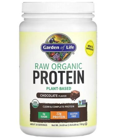 Garden of Life Raw Organic Plant protein chocolate 660 g - Buy Online on GoSupps.com