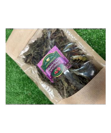 Ivan tea with lingonberry addition to tea