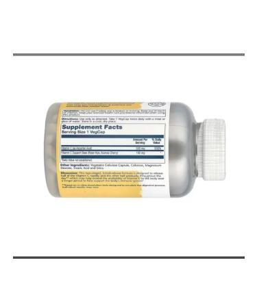 Solaray Vitamin C Rose Hips & Acerola 500 mg 250 capsules - Buy Online on GoSupps.com