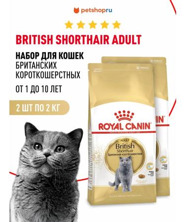 ROYAL CANIN Feed for British short -haired cats set 2+2 kg