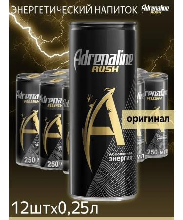 Adrenaline Rush Energy drink Adrenaline 12 pcs x 250 ml (0.25)