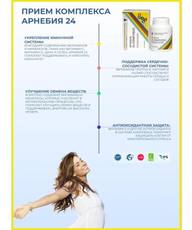 Arnebia 24 Complex vitamins tablets 2 units of 30 pcs - Buy Online on GoSupps.com