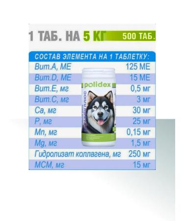 polidex 0948 GELABON RLUS dogs 500Tab - Buy Online on GoSupps.com
