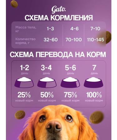 GATO Dry food for dogs with lamb and turkey 10 kg - Buy Online on GoSupps.com