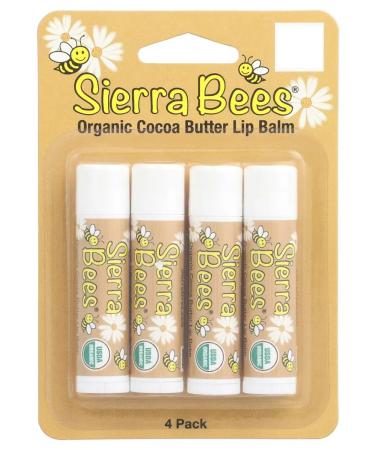 Sierra Bees Organic balm for lips cocoa oil 4 pcs