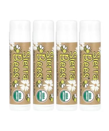 Sierra Bees Organic balm for lips cocoa oil 4 pcs - Buy Online on GoSupps.com