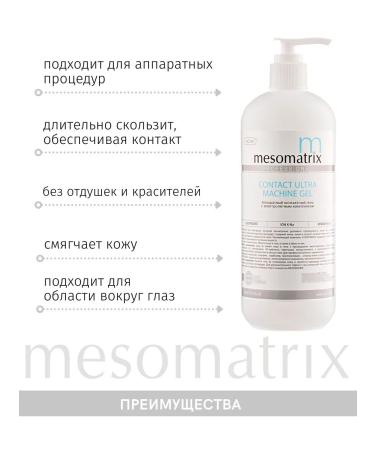Mesomatrix Professional Contact gel for microcurrents EMS Uz Cavitation RF Lifting - Buy Online on GoSupps.com