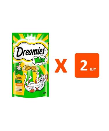 DREAMIES MIX pillow for cats chicken 60 g 2 pcs