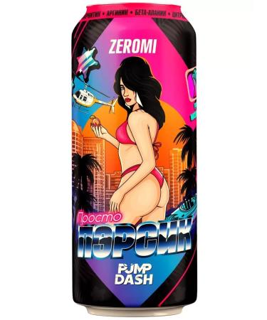 ZEROMI Energetic without sugar peach 450 ml 1pc - Buy Online on GoSupps.com